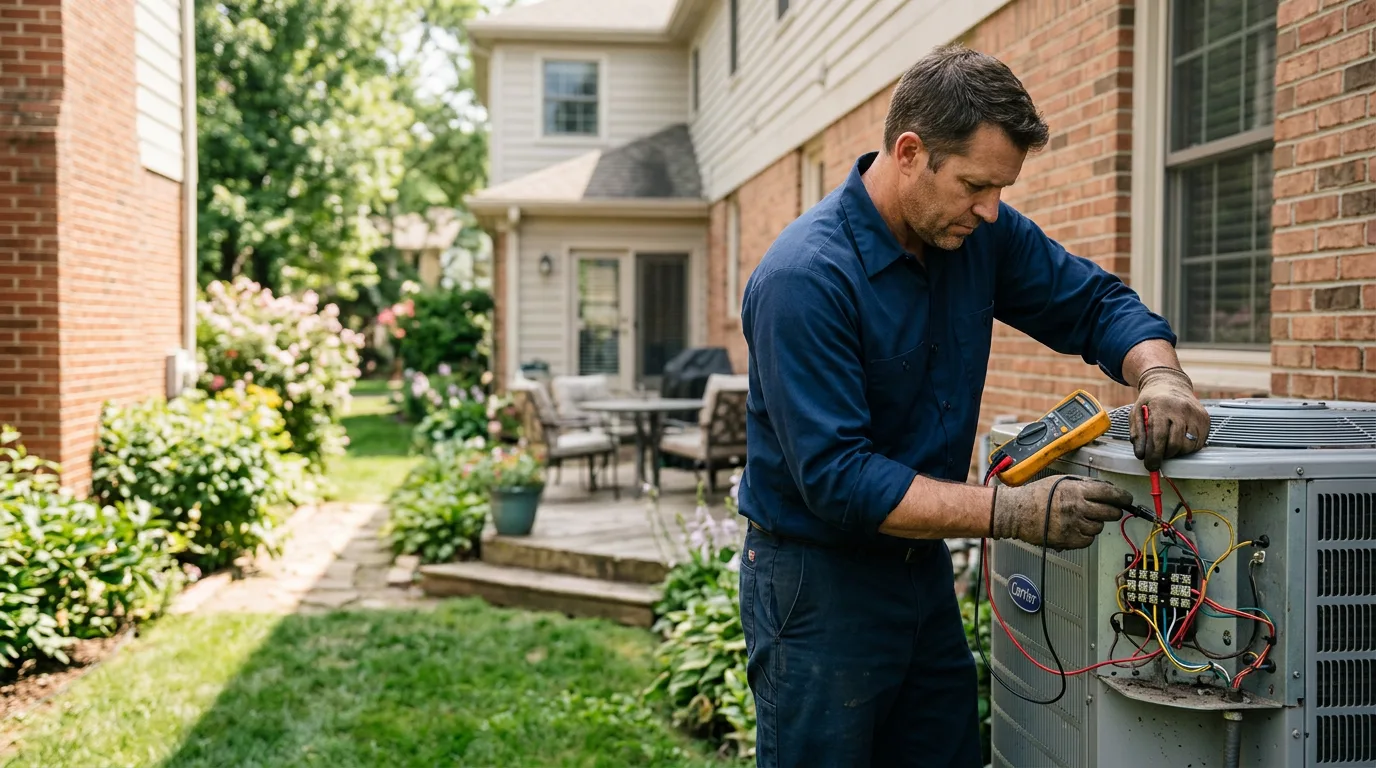 HVAC technician working near Bloomingdale, IL